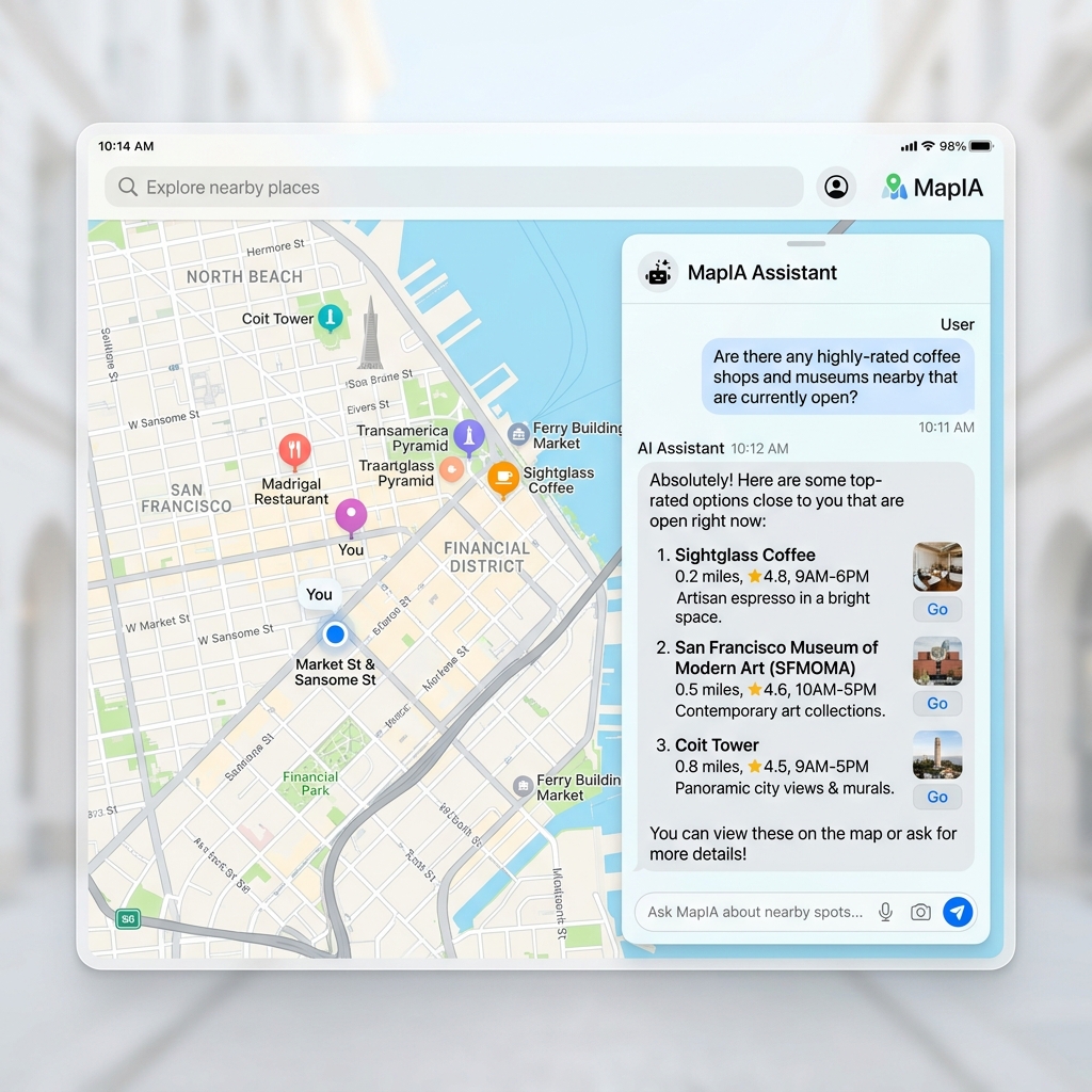 Ask Maps Interface